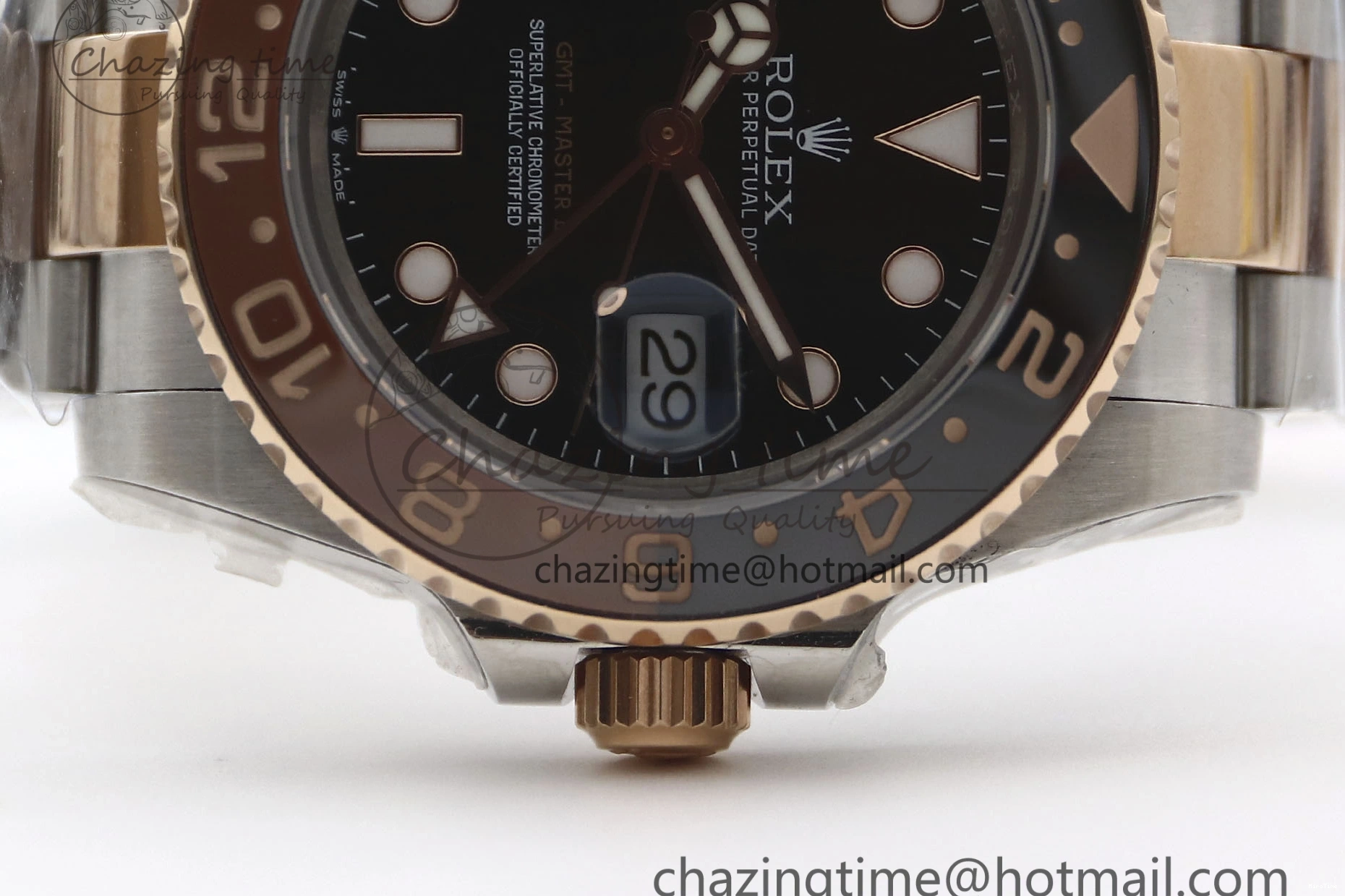 MiroTime 0413 GMT Master II 126711 CHNR 904L SS TW+ 1:1 Best Edition on SS RG Bracelet VR3186 CHS FreshLook 1976